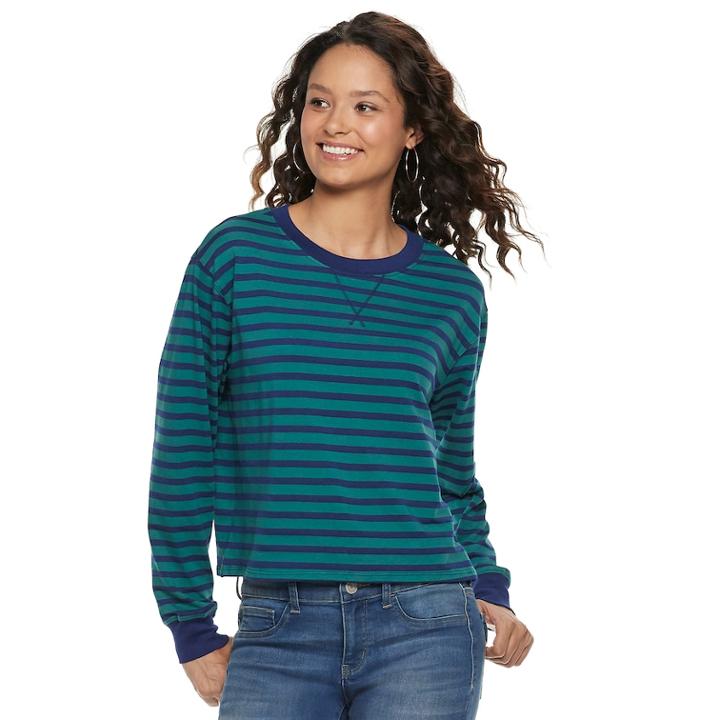 Juniors' So&reg; Crewneck Tee, Teens, Size: Xl, Blue