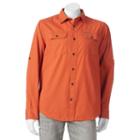 Men's Field & Stream Brushed Poplin Button-down Shirt, Size: Xl, Med Orange