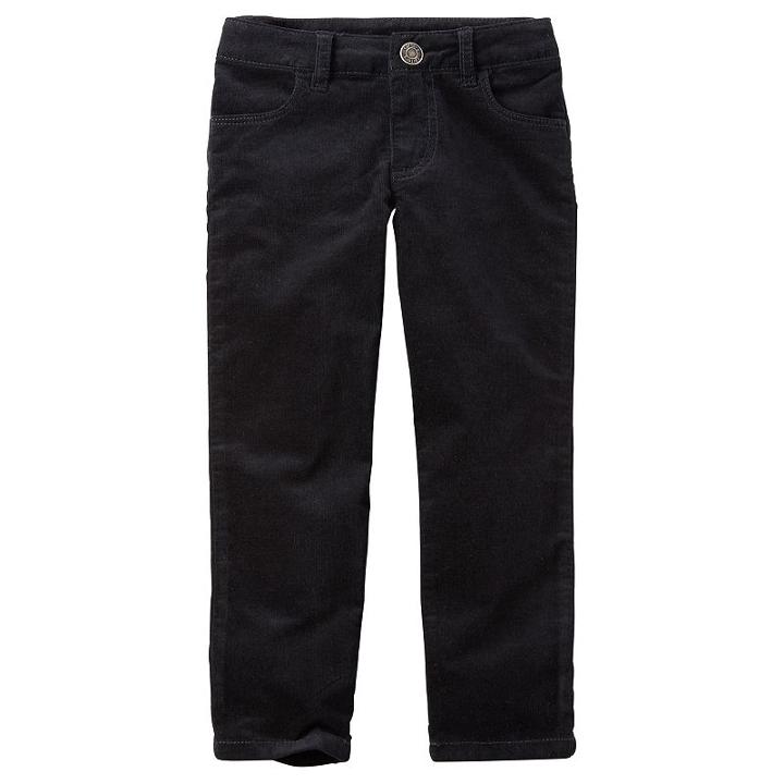 Girls 4-8 Carter's Corduroy Pants, Girl's, Size: 6, Black