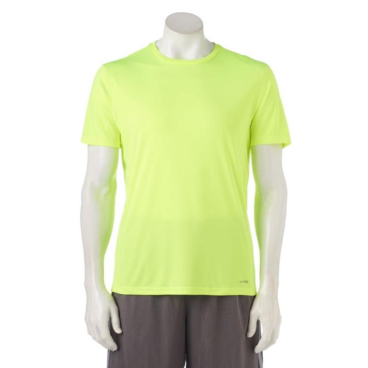 Men's Tek Gear&reg; Embossed Core Performance Drytek Tee, Size: Xxl, Yellow
