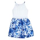 Girls 7-16 Iz Amy Byer Lace Bodice & Floral Skirt Dress, Girl's, Size: 7, Ovrfl Oth
