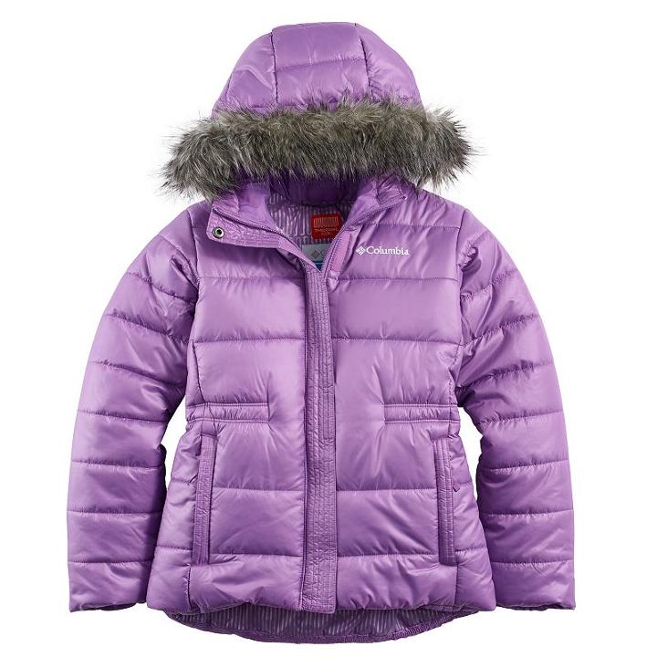 Girls 4-18 Columbia Thermal Coil Winter Chills Midweight Jacket, Size: Xxs, Brt Purple