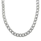 Lynx Stainless Steel Curb Chain Necklace - 22-in. - Men, Size: 22, Grey