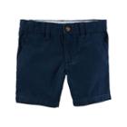 Baby Boy Carter's Flat-front Shorts, Size: 12 Months, Blue