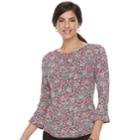 Women's Elle&trade; Crepe Top, Size: Medium, Pink
