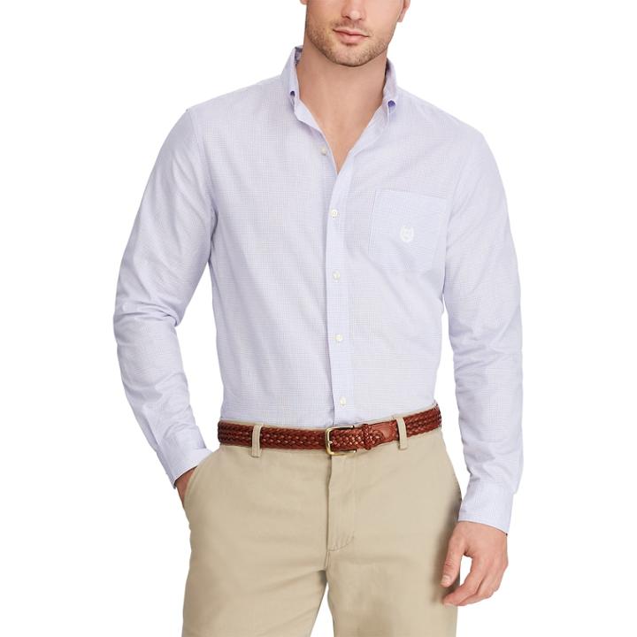 Men's Chaps Classic-fit Easy-care Button-down Shirt, Size: Xl, Purple