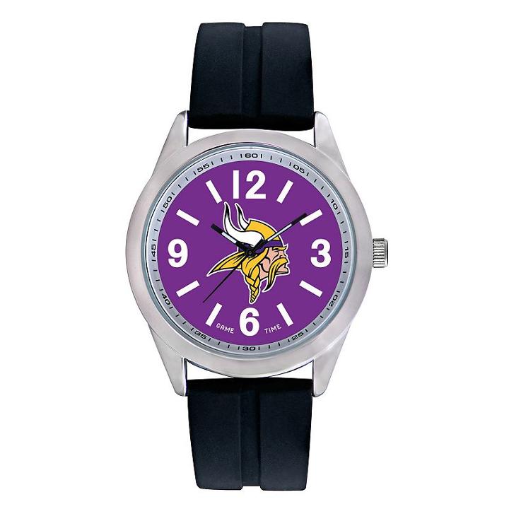 Men's Game Time Minnesota Vikings Varsity Watch, Black