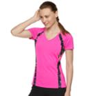 Women's Fila Sport&reg; Short Sleeve V-neck Tee, Size: Small, Pink