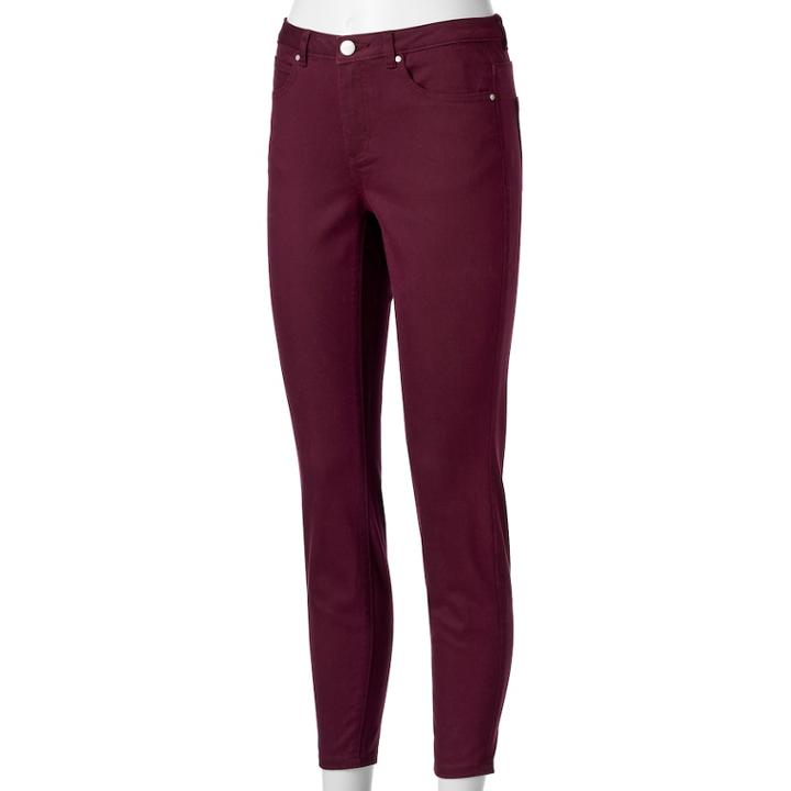 Women's Lc Lauren Conrad High-rise Jeggings, Size: 4, Red