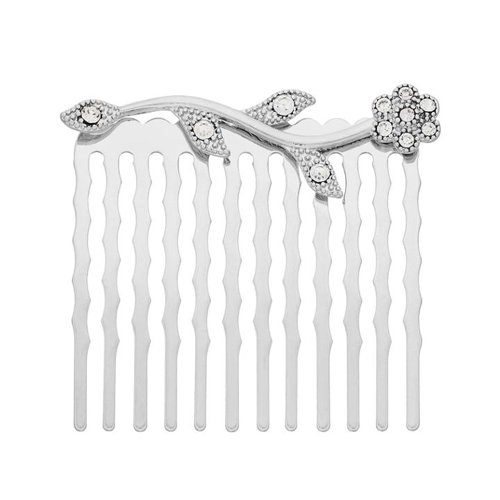 Lc Lauren Conrad Flower Hair Comb, Women's, Silver