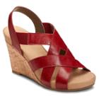 A2 By Aerosoles Swim Plush Women's Wedge Sandals, Size: Medium (10.5), Med Red
