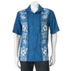 Big & Tall Batik Bay Tropical Casual Button-down Shirt, Men's, Size: L Tall, Brt Purple