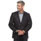 Men's Jean-paul Germain Classic-fit Faux-leather Sport Coat, Size: 44 - Regular, Black
