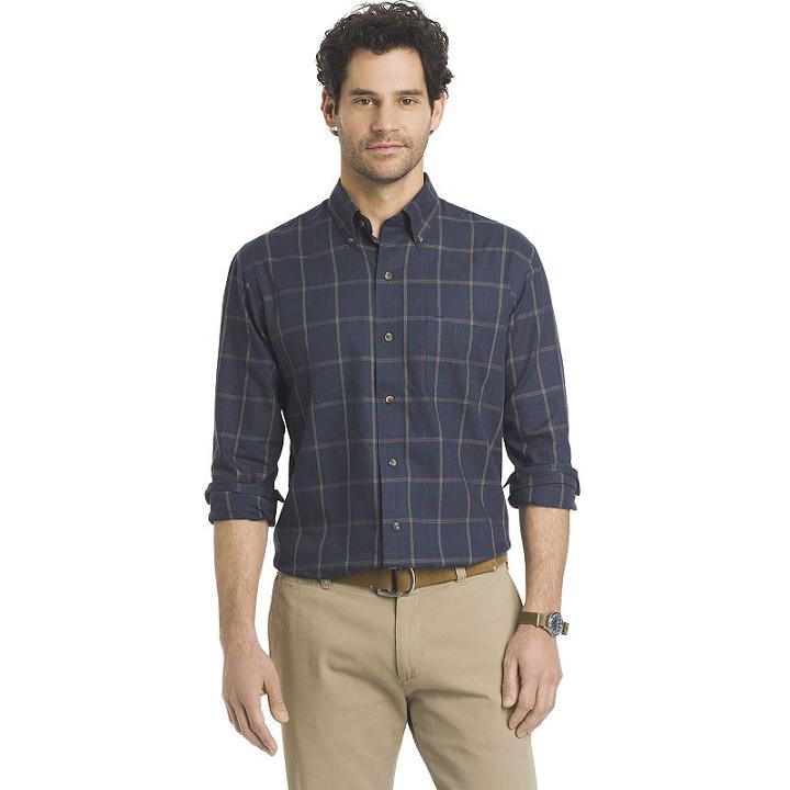 Big & Tall Arrow Classic-fit Plaid Button-down Shirt, Men's, Size: L Tall, Blue Other