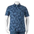 Big & Tall Croft & Barrow&reg; Classic-fit Patterned Crosshatch Button-down Shirt, Men's, Size: L Tall, Dark Blue