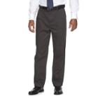 Big & Tall Croft & Barrow&reg; Classic-fit No-iron Performance Khaki Pleated Dress Pants, Men's, Size: 46x30, Grey