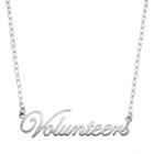 Fiora Sterling Silver Tennessee Volunteers Necklace, Women's, Size: 16, Grey