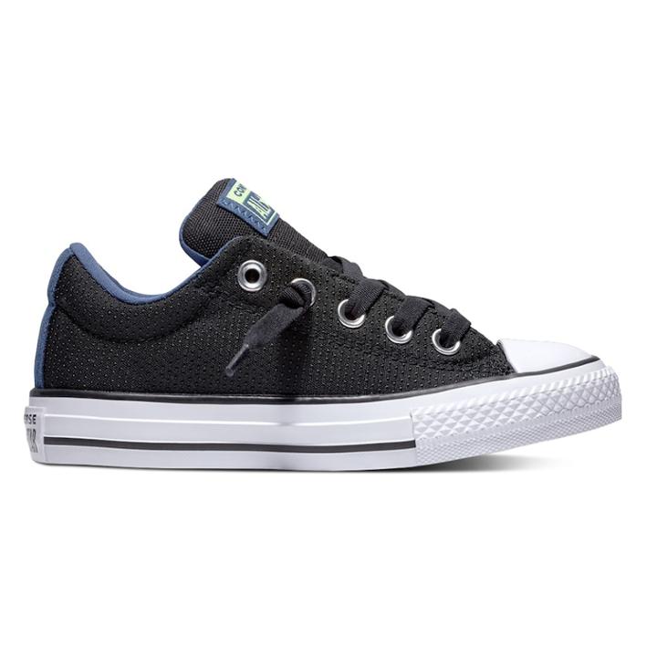Boys' Converse Chuck Taylor All Star Street Slip Low Sneakers, Size: 13, Black