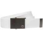 Men's Lee Single Web Belt, White