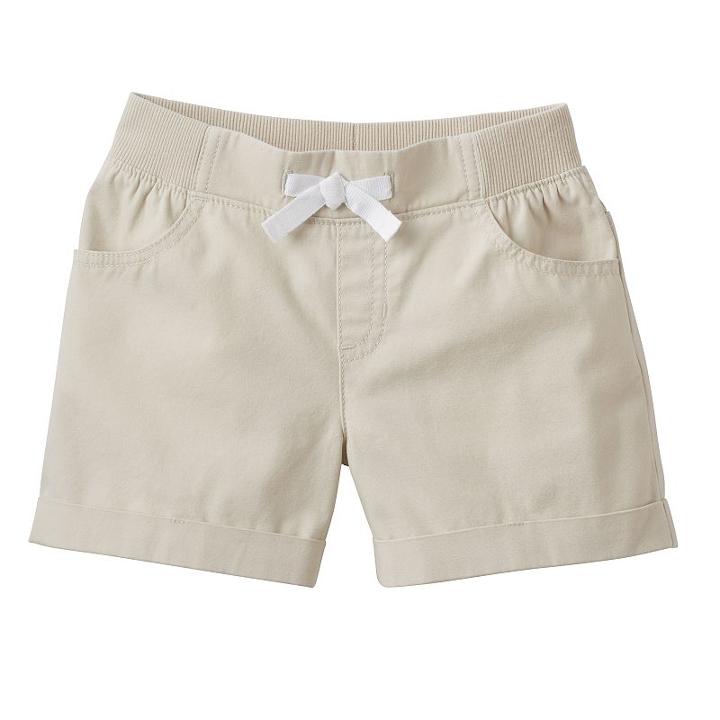 Girls 4-10 Jumping Beans&reg; Rolled Cuff Shorts, Girl's, Size: 6, Lt Beige