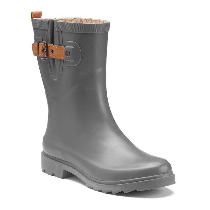 Chooka Solid Women's Waterproof Rain Boots, Size: 10, Grey