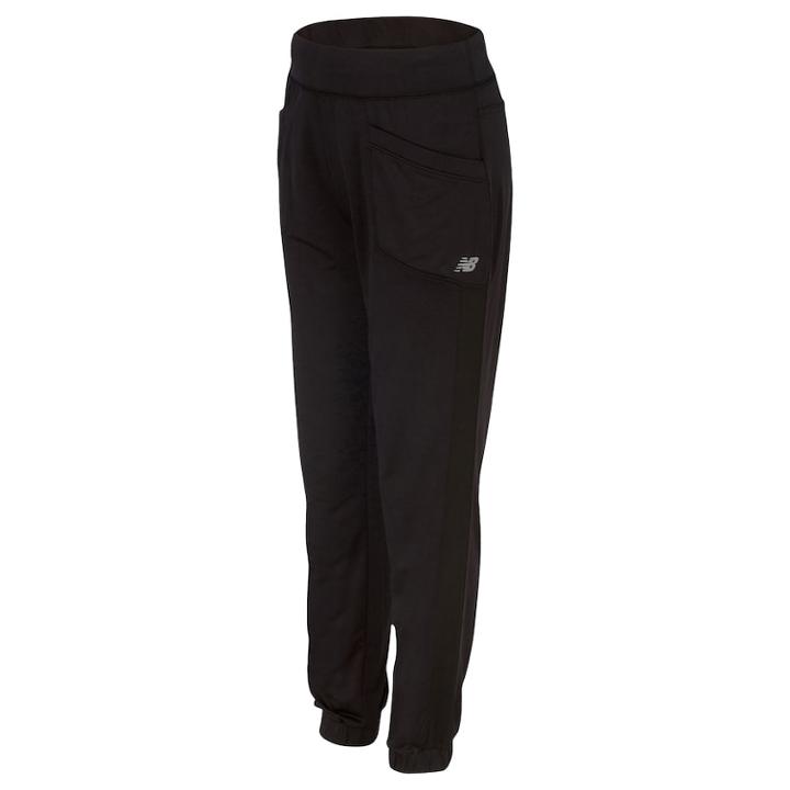 Girls 7-16 New Balance Moisture-wicking Athleisure Pants, Size: 14, Black