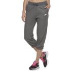 Women's Nike French Terry Capris, Size: Large, Grey Other
