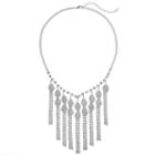 Leaf Fringe Statement Necklace, Women's, Natural