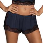Women's Maidenform Casual Comfort Lounge Lace Shorts Dmcctp, Size: Xl, Blue (navy)