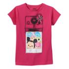 Disney's Tsum Tsum Girls 4-7 #tselfie Graphic Tee, Size: 6x, Brt Pink