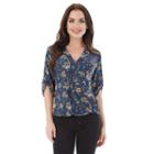 Juniors' Iz Byer California High-low Roll-tab Wrap Top, Teens, Size: Small, Multi Paisley