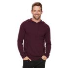 Men's Marc Anthony Slim-fit Soft-touch Modal Pullover Hoodie, Size: Large, Dark Red