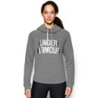 Women's Under Armour Graphic Hoodie, Size: Small, Dark Grey