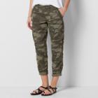 Women's Sonoma Goods For Life&trade; Zipper Utility Capris, Size: 8, Green