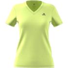 Women's Adidas Tech Short Sleeve Tee, Size: Medium, Med Yellow