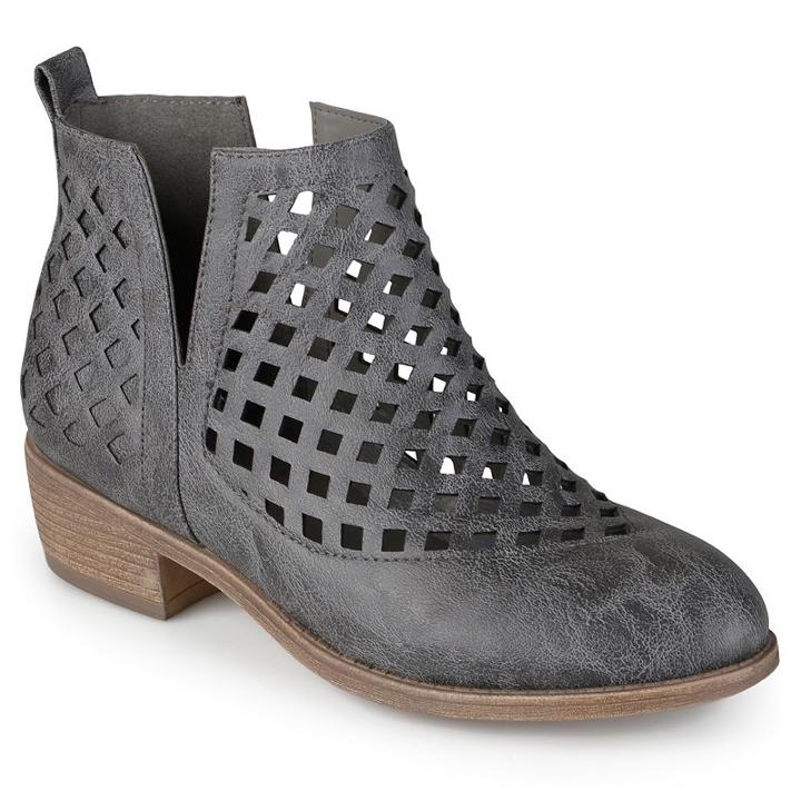 Journee Collection Kat Women's Ankle Boots, Girl's, Size: 7.5, Grey