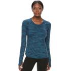 Women's Tek Gear&reg; Long Sleeve Performance Tee, Size: Small, Turquoise/blue (turq/aqua)