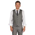 Men's Billy London Solid Vest, Size: Large, Grey (charcoal)
