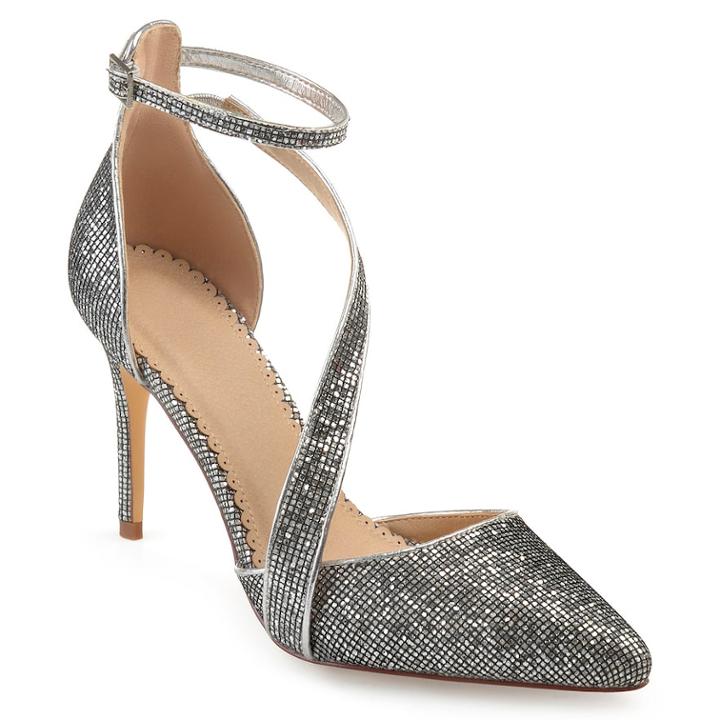 Journee Collection Zeta Womens High Heels, Size: Medium (8), Silver