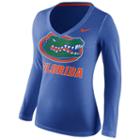 Women's Nike Florida Gators Wordmark Tee, Size: Xxl, Dark Blue