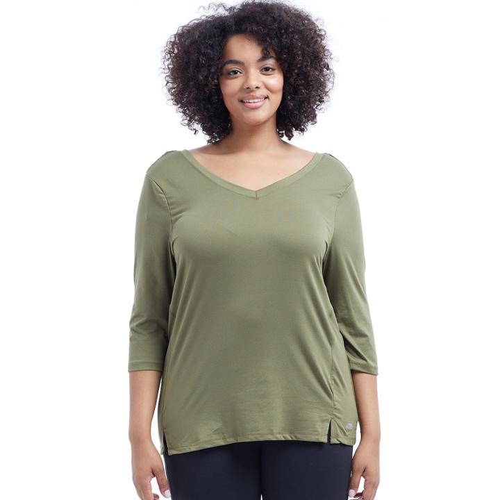 Plus Size Marika Curves Mesh Top, Women's, Size: 3xl, Med Green