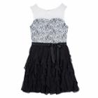 Girls 7-16 Iz Amy Byer Lace Illusion Overlay Corkscrew Skirt Occasion Dress, Girl's, Size: 10, Ovrfl Oth