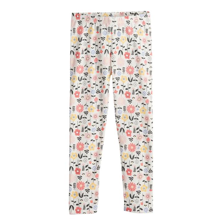 Girls 4-10 Jumping Beans&reg; Print Full-length Leggings, Size: 10, Natural