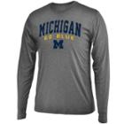 Men's Campus Heritage Michigan Wolverines Long-sleeved Tee, Size: Medium, Blue (navy)