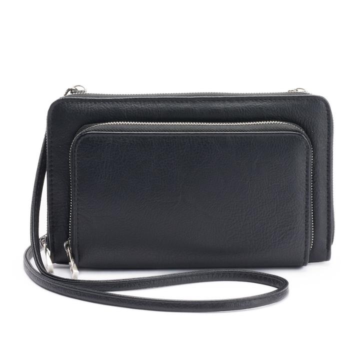 Apt. 9&reg; Double Zip-around Rfid-blocking Wristlet, Women's, Black