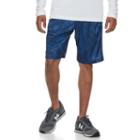 Men's Tek Gear&reg; Printed Laser-cut Basketball Shorts, Size: Large, Dark Blue