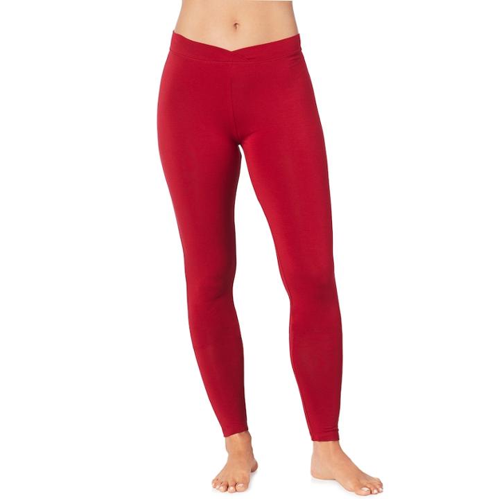 Plus Size Cuddl Duds Softwear Leggings, Women's, Size: 1xl, Red