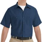 Big & Tall Red Kap Classic-fit Industrial Button-down Work Shirt, Men's, Size: 5xb, Blue
