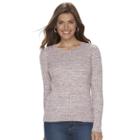 Petite Croft & Barrow&reg; Cable Knit Sweater, Women's, Size: Xs Petite, Dark Pink
