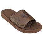 Adult Georgia Bulldogs Memory Foam Slide Sandals, Size: Xl, Brown